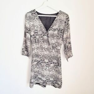 Mob Snakeskin Print Dress Size S